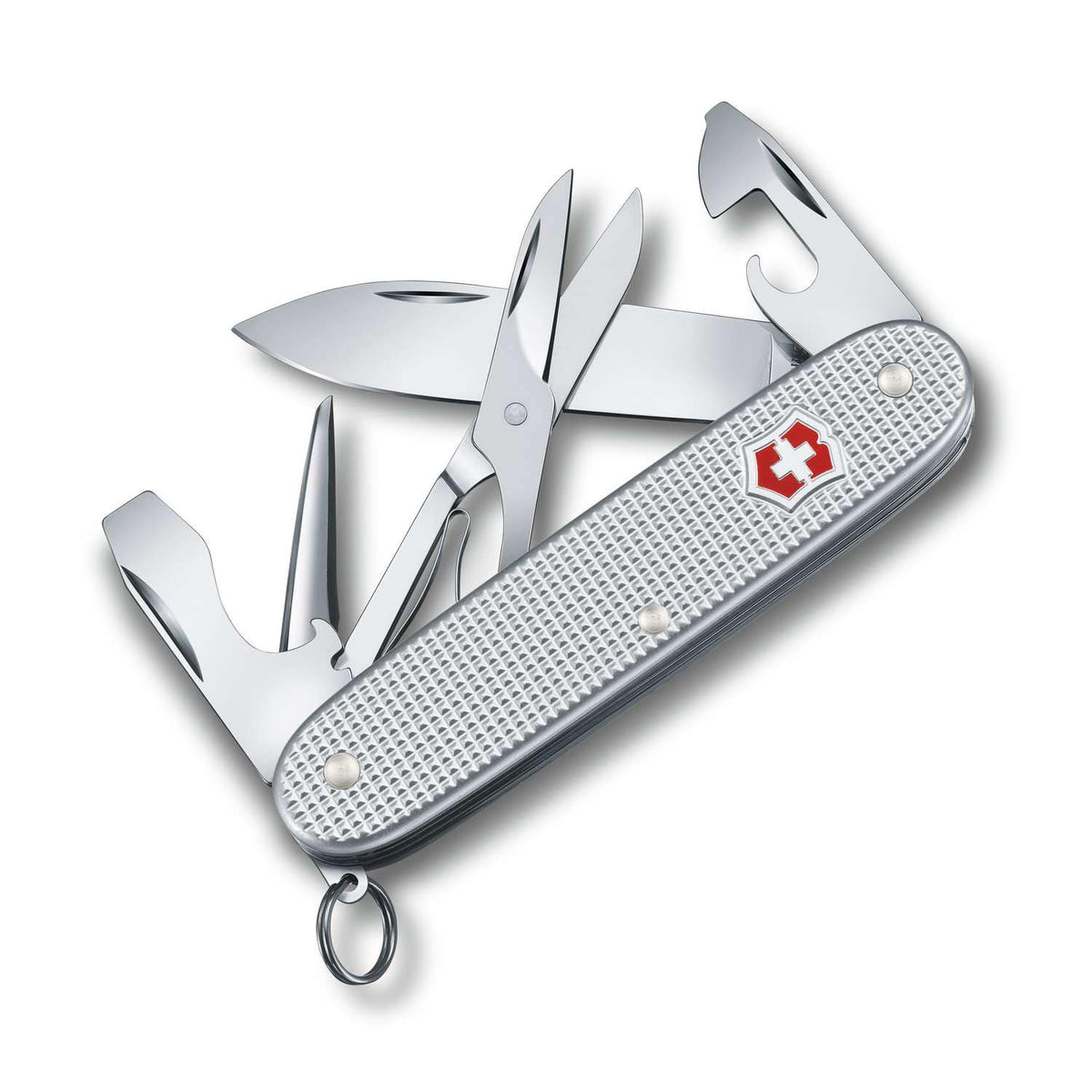 Victorinox Pioneer X Alox Swiss Army Knife 93 mm 9 Functions Aluminium Scales Silver 0.8231.26