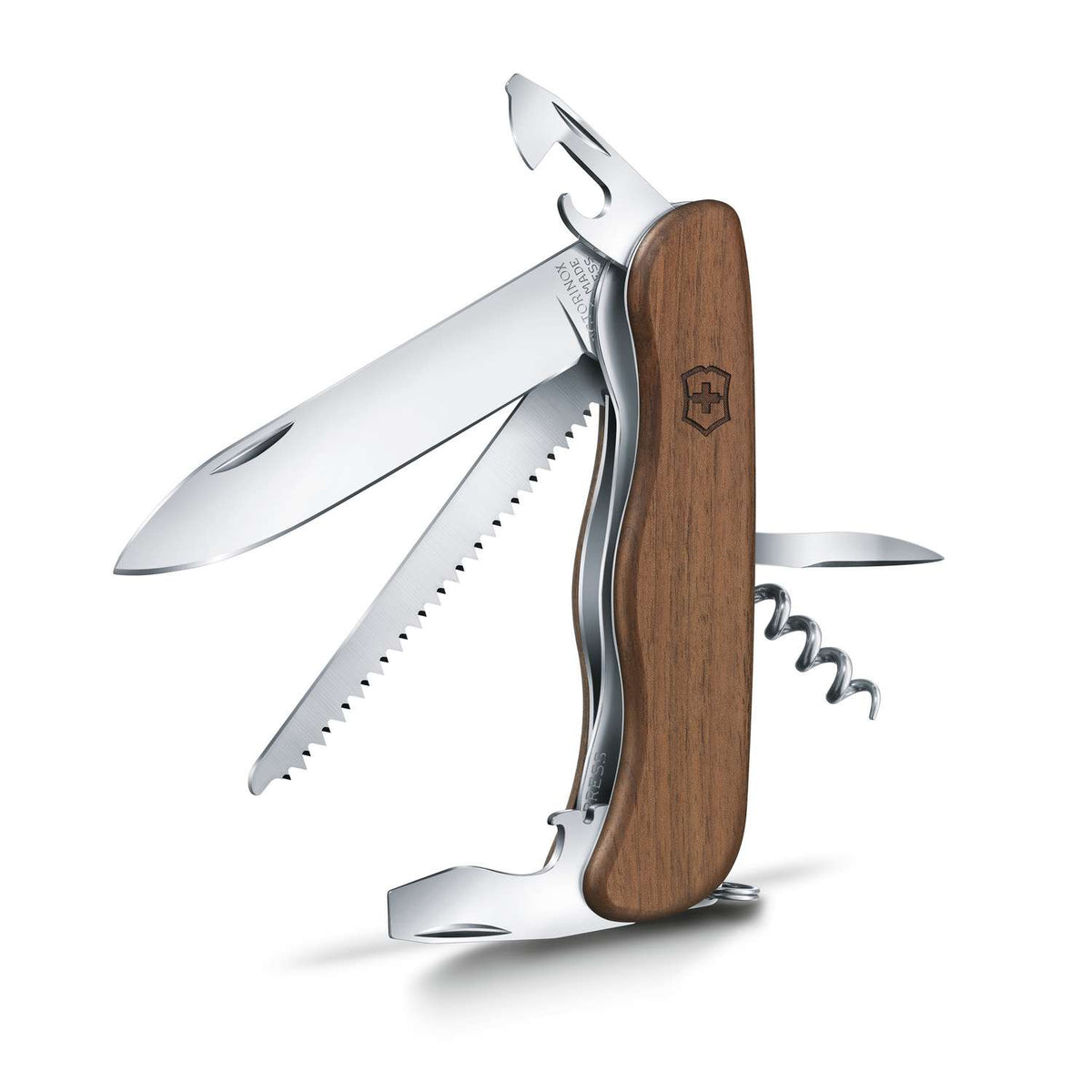 Victorinox Forester Wood Swiss Army Knife 111 mm 10 Functions Wooden Scales 0.8361.63