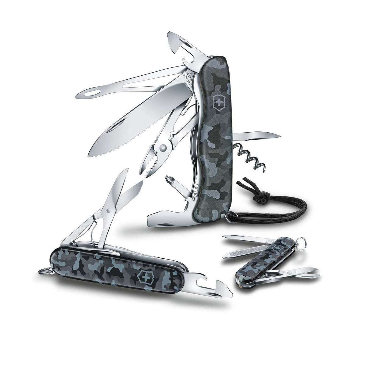 Victorinox Classic SD Swiss Army Knife 58 mm 7 Functions Gray Navy Camouflage 0.6223.942