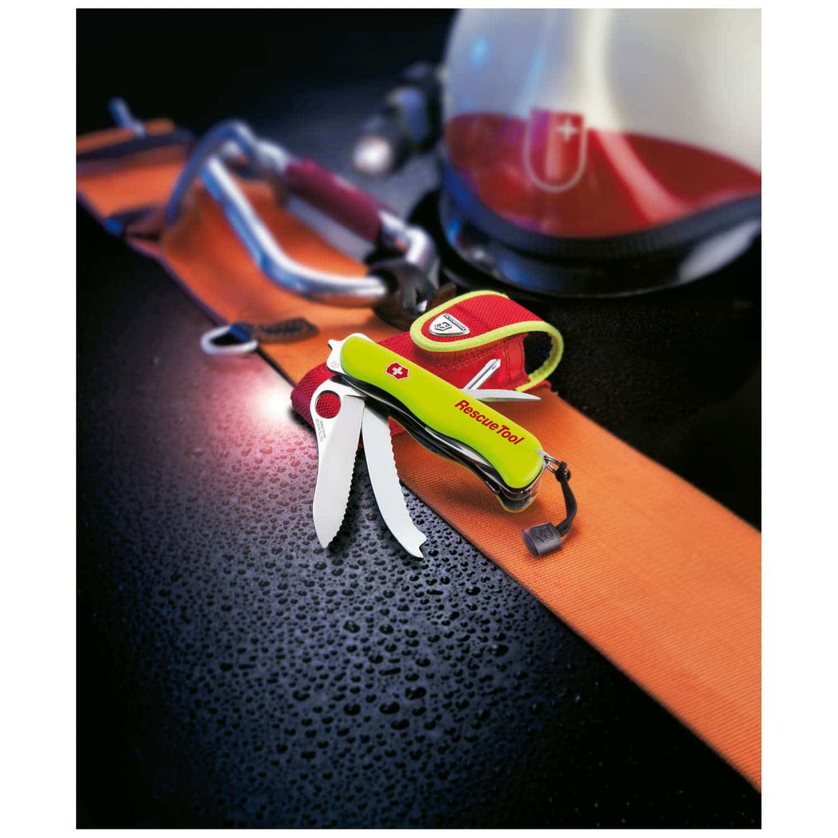 Victorinox Rescue Tool MW Swiss Army Knife 111 mm 13 Functions Yellow Luminescent 0.8623.MWN