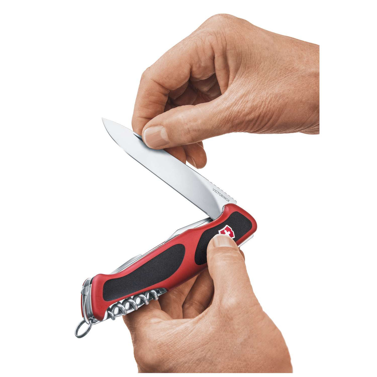 Victorinox Ranger 55 Grip Swiss Army Knife 130 mm 12 Functions Red 0.9563.C