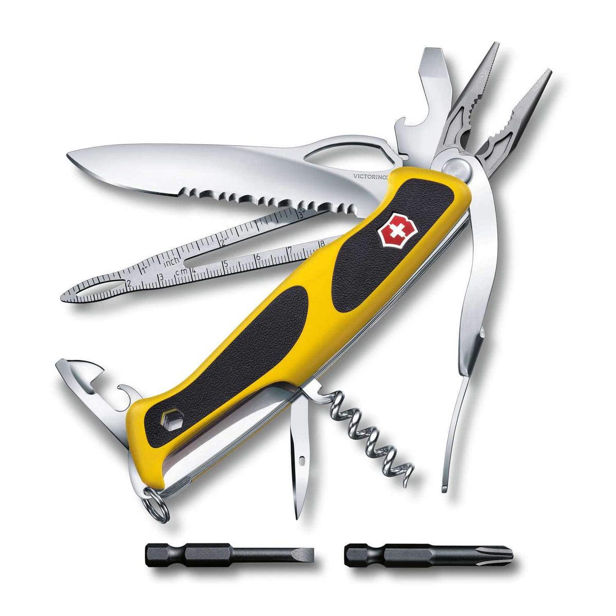 Victorinox Ranger Boatsman MW Grip Swiss Army Knife 130 mm 22 Functions Yellow
