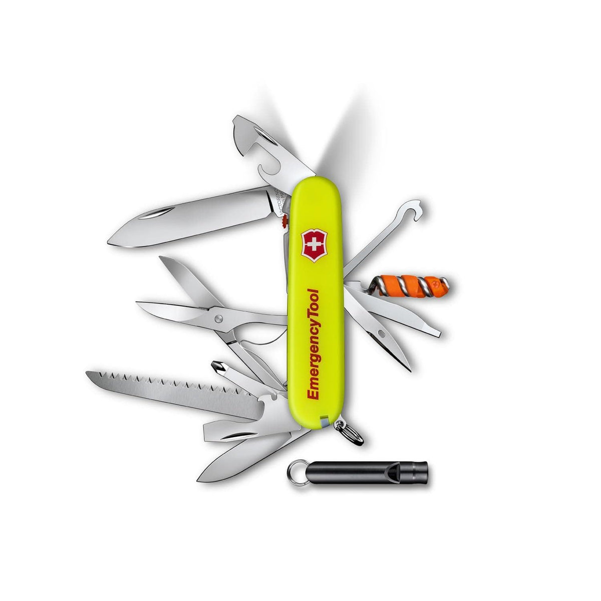 Victorinox Huntsman Lite Emergency Tool Swiss Army Multitool 91 mm 23 Functions Yellow Luminescent