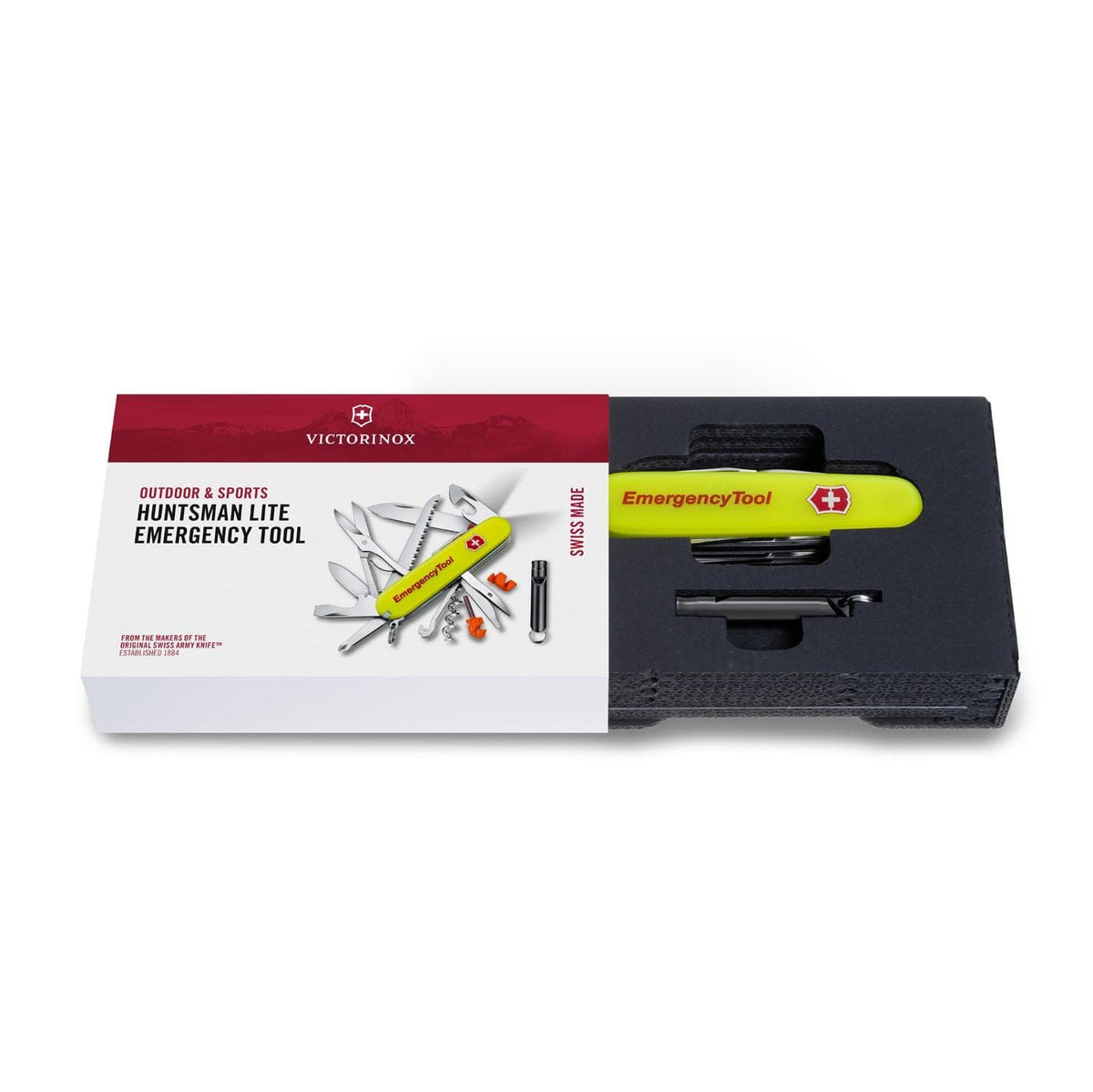 Victorinox Huntsman Lite Emergency Tool Swiss Army Multitool 91 mm 23 Functions Yellow Luminescent