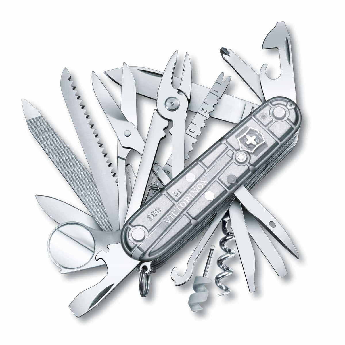 Victorinox Swiss Champ Swiss Army Knife 91 mm 33 Functions Silver Transparent 1.6794.T7