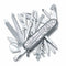 Victorinox Swiss Champ ελβετικός σουγιάς 91 mm 33 λειτουργίες ασημί διαφανής 1.6794.T7