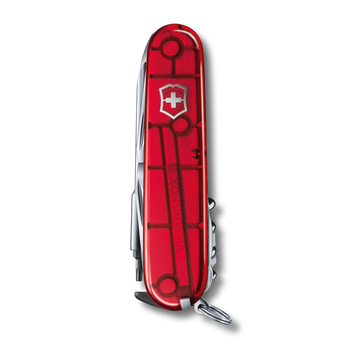 Victorinox Cyber Tool L Swiss Army Knife 91 mm 39 Functions Red Transparent 1.7775.T