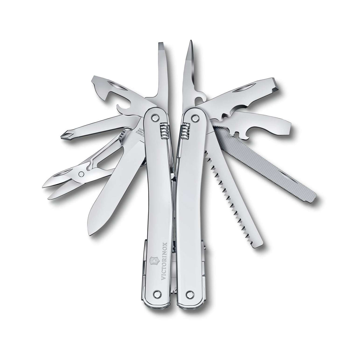 Victorinox Swiss Tool Spirit MX Swiss Army Multitool 105 mm 24 Functions Silver In Belt Pouch 3.0224.MN