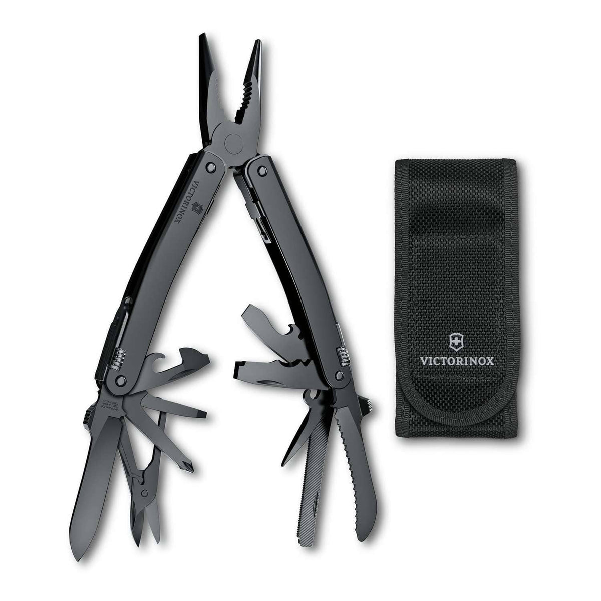 Victorinox Swiss Tool Spirit MXBS Swiss Army Multitool 105 mm 24 Functions Black In Belt Pouch 3.0226.M3N