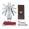 Victorinox Swiss Tool Spirit X Plus Ratchet ελβετικό πολυεργαλείο 105 mm 36 λειτουργίες ασημί με δερμάτινη θήκη 3.0236.L