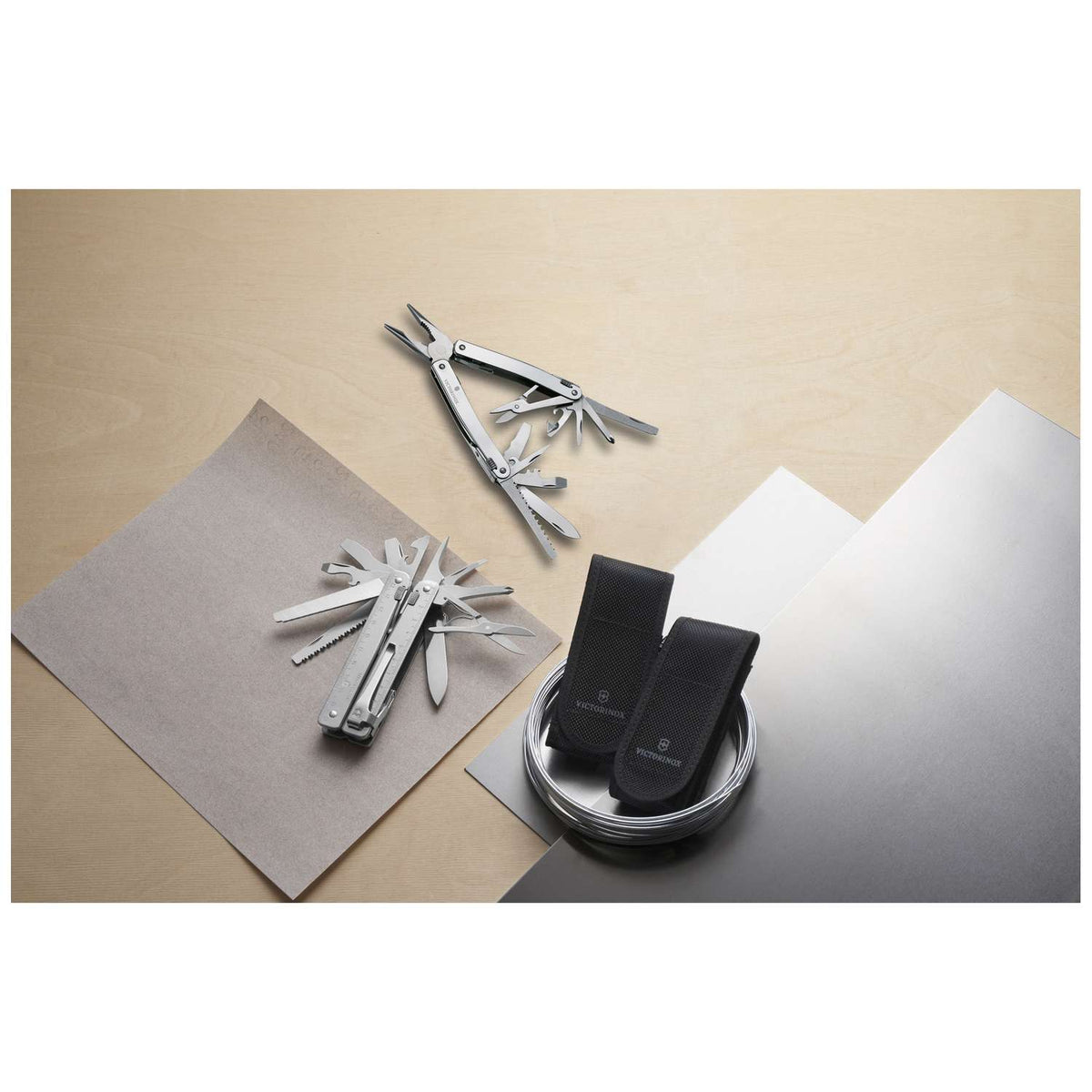 Victorinox Swiss Tool Spirit X Swiss Army Multitool 105 mm 24 Functions Silver In Belt Pouch 3.0224.N