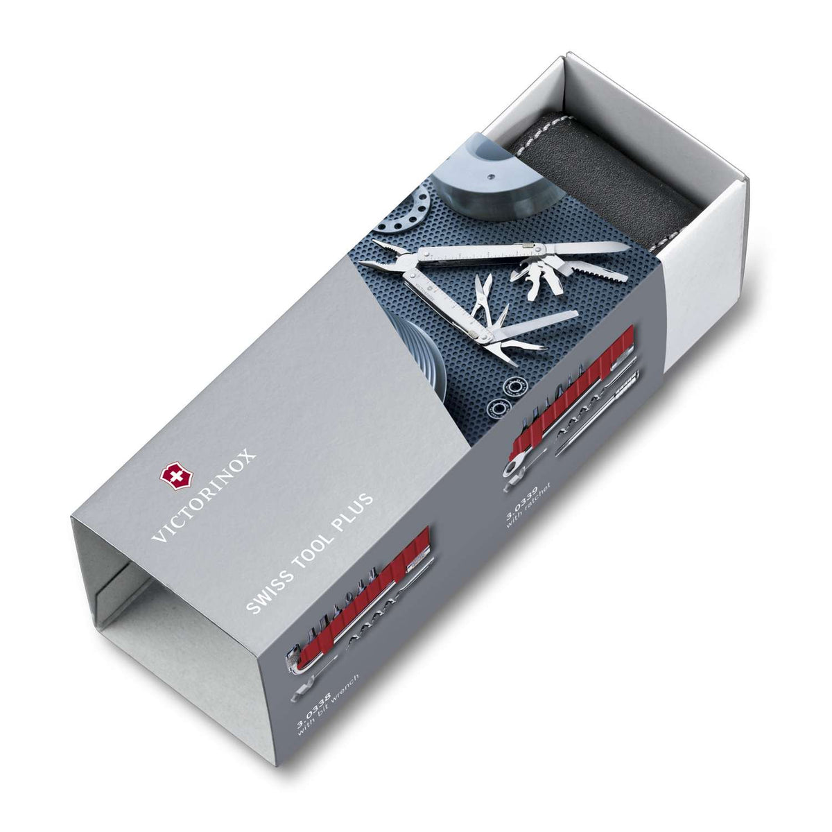 Victorinox Swiss Tool X Plus Ratchet Swiss Army Multitool 115 mm 38 Functions Silver In Belt Pouch 3.0339.L