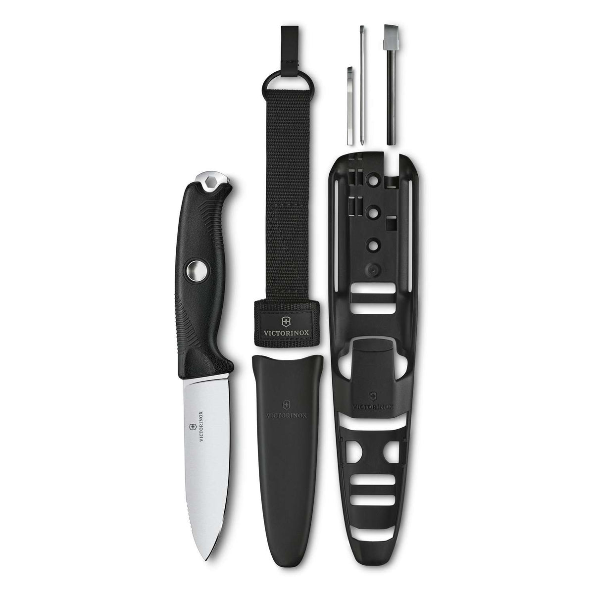 Victorinox Venture Pro Swiss Outdoor Knife 233 mm 9 Functions Black With Sheath 3.0903.3F