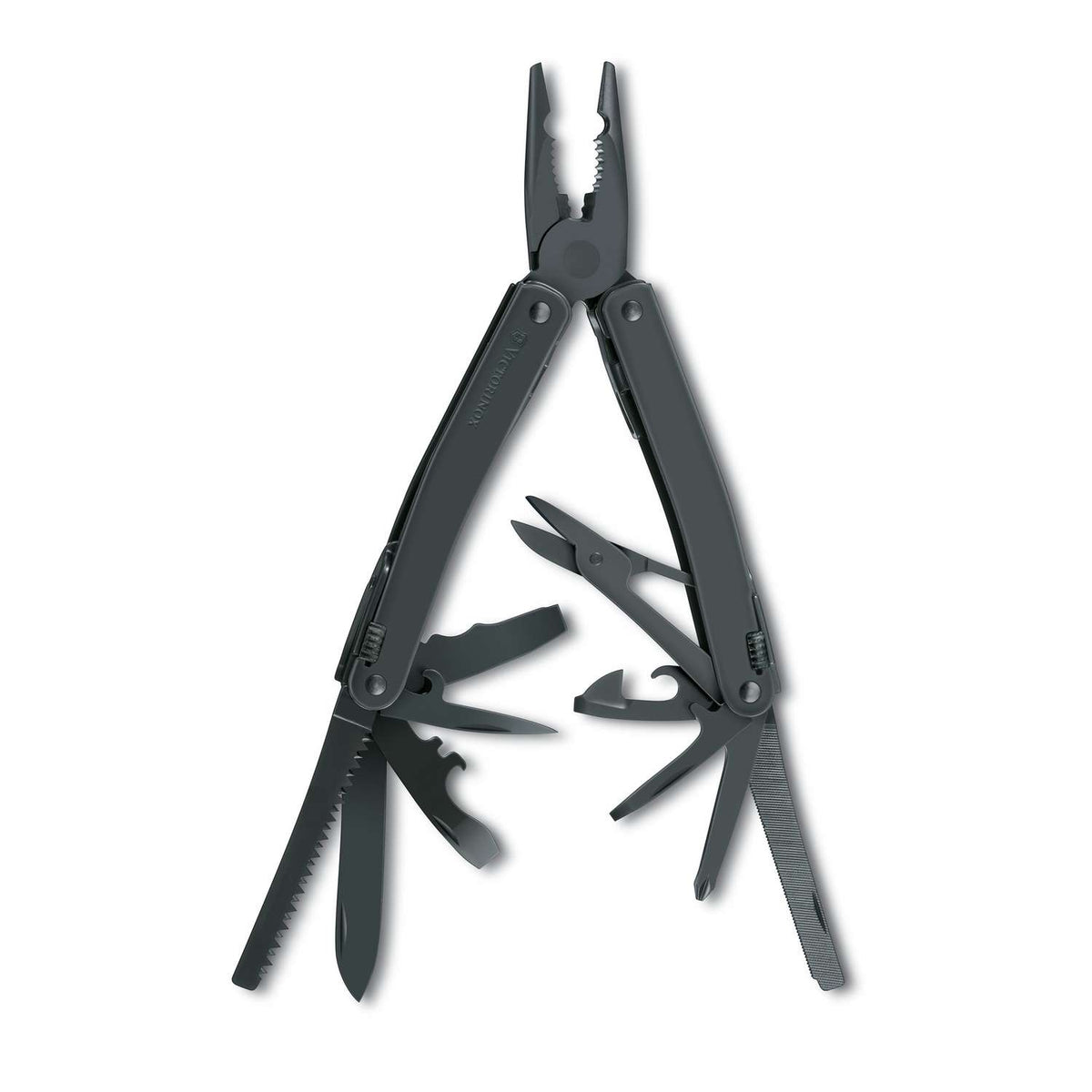 Victorinox Swiss Tool Spirit XBS Swiss Army Multitool 105 mm 25 Functions Black In Belt Pouch 3.0224.3CN