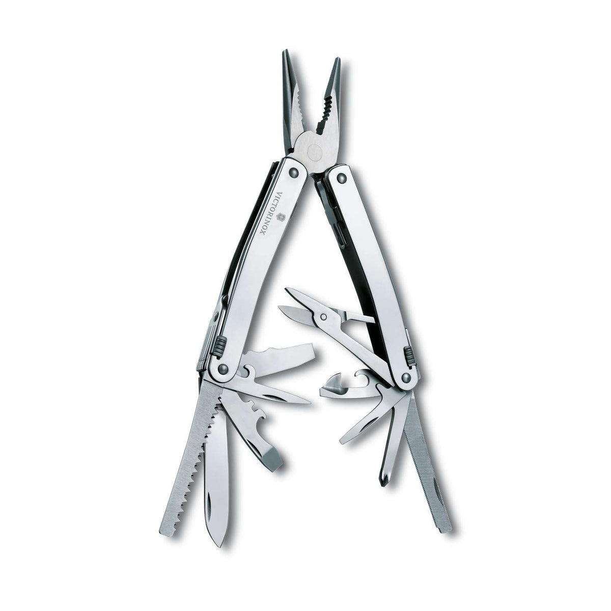 Victorinox Swiss Tool Spirit X Swiss Army Multitool 105 mm 24 Functions Silver In Belt Pouch Leather 3.0224.L