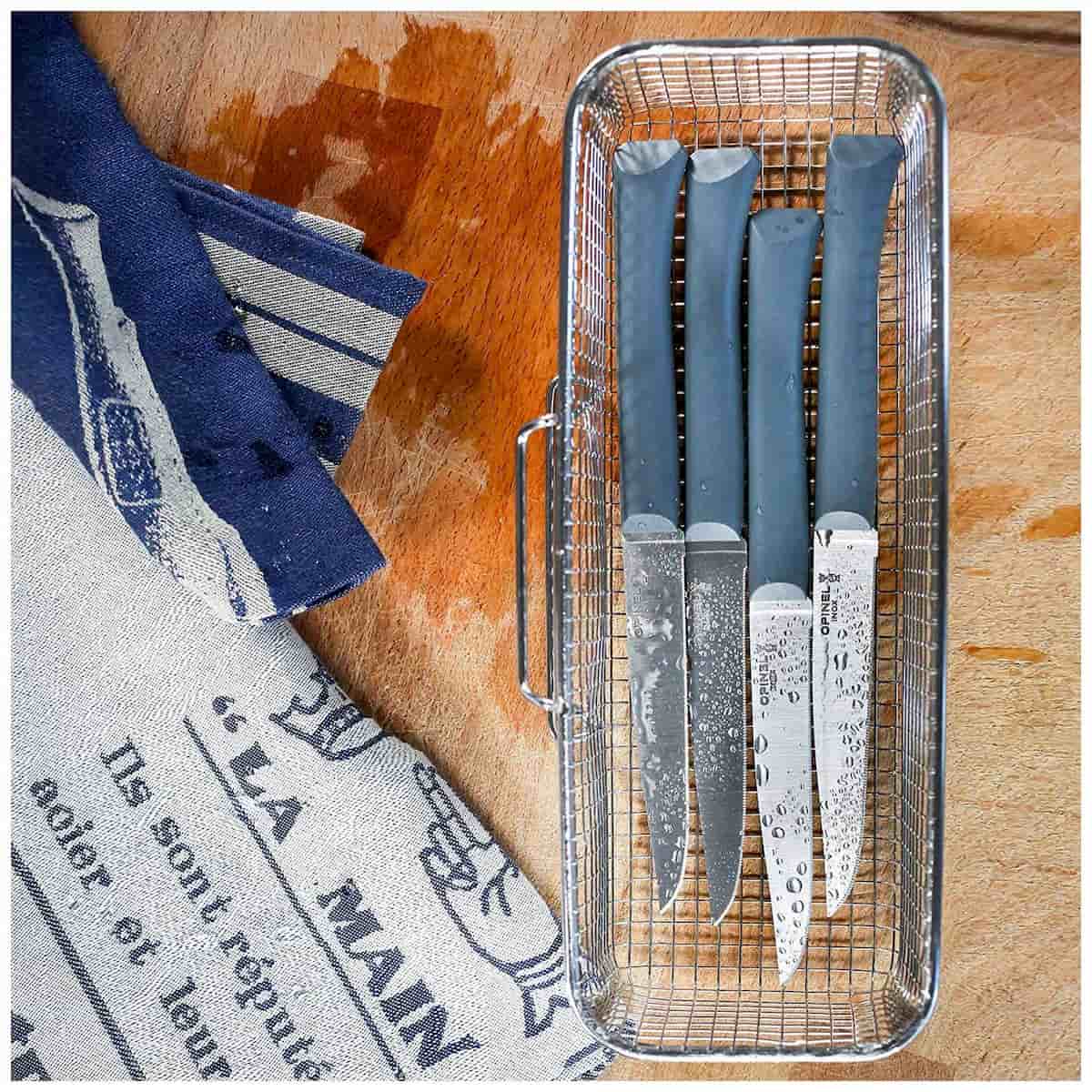 Opinel Kitchen Knives Set 4 pcs No 125 Bon Appetit+ Grey 001907
