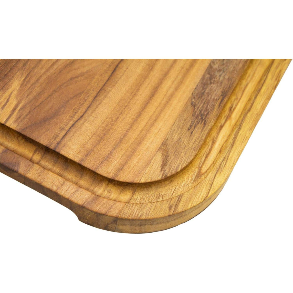 Stolf Teak Wood Cutting Board With Groove 40 x 28 x 2.4 cm Elegance Culinary ST.2140