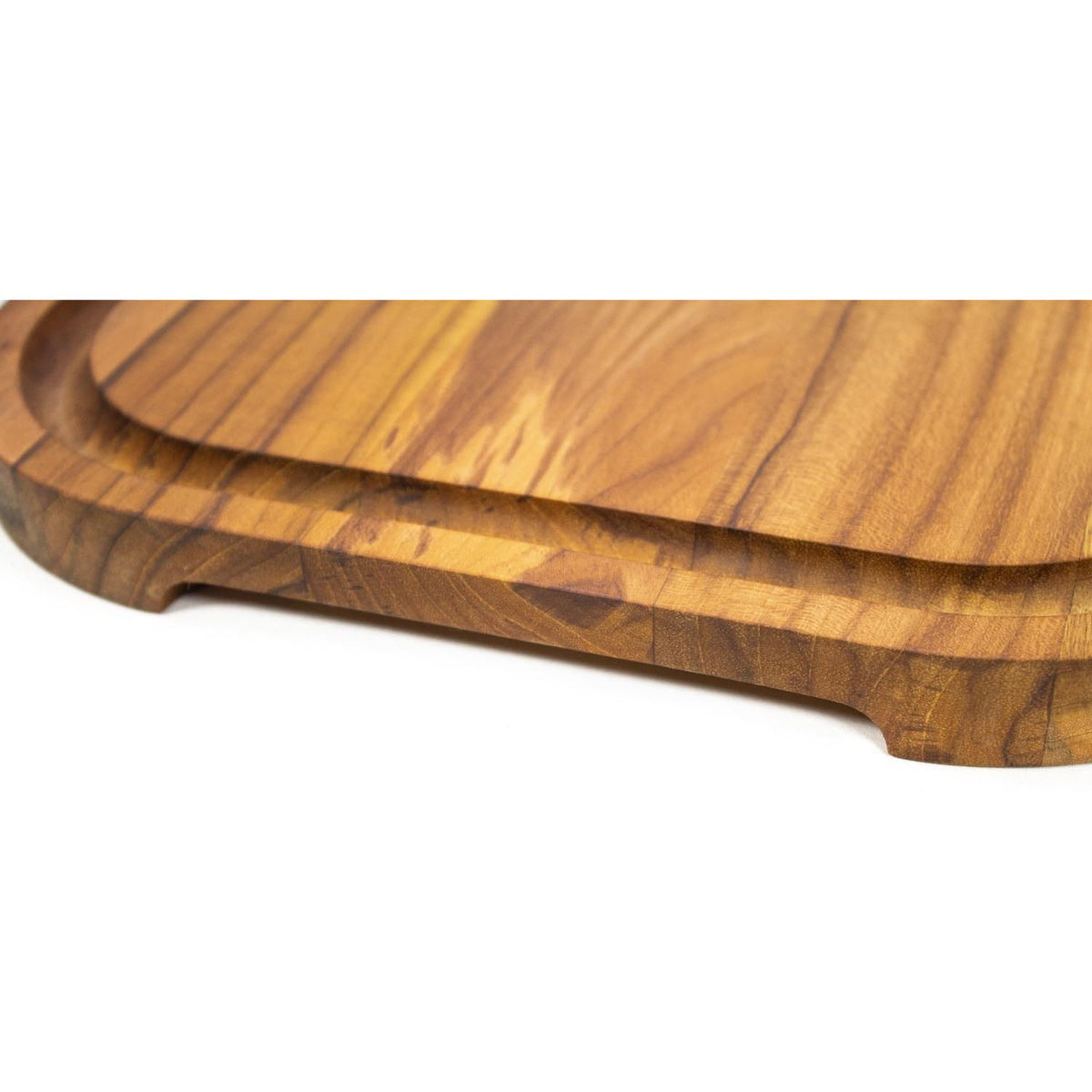 Stolf Teak Wood Cutting Board With Groove 48 x 30 x 2.4 cm Elegance Culinary ST.2148