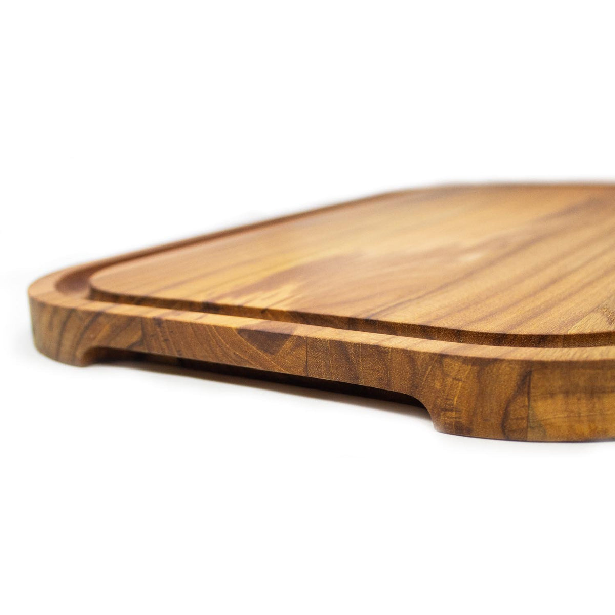 Stolf Teak Wood Cutting Board With Groove 48 x 30 x 2.4 cm Elegance Culinary ST.2148