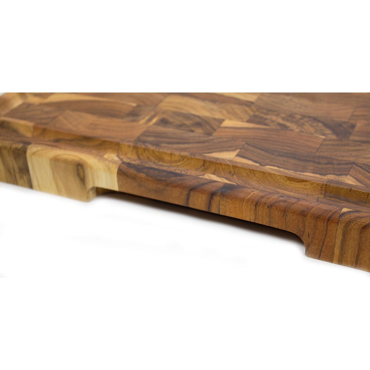 Stolf End Grain Teak Wood Cutting Board With Groove 30 x 20 x 3.2 cm Supreme ST.3030