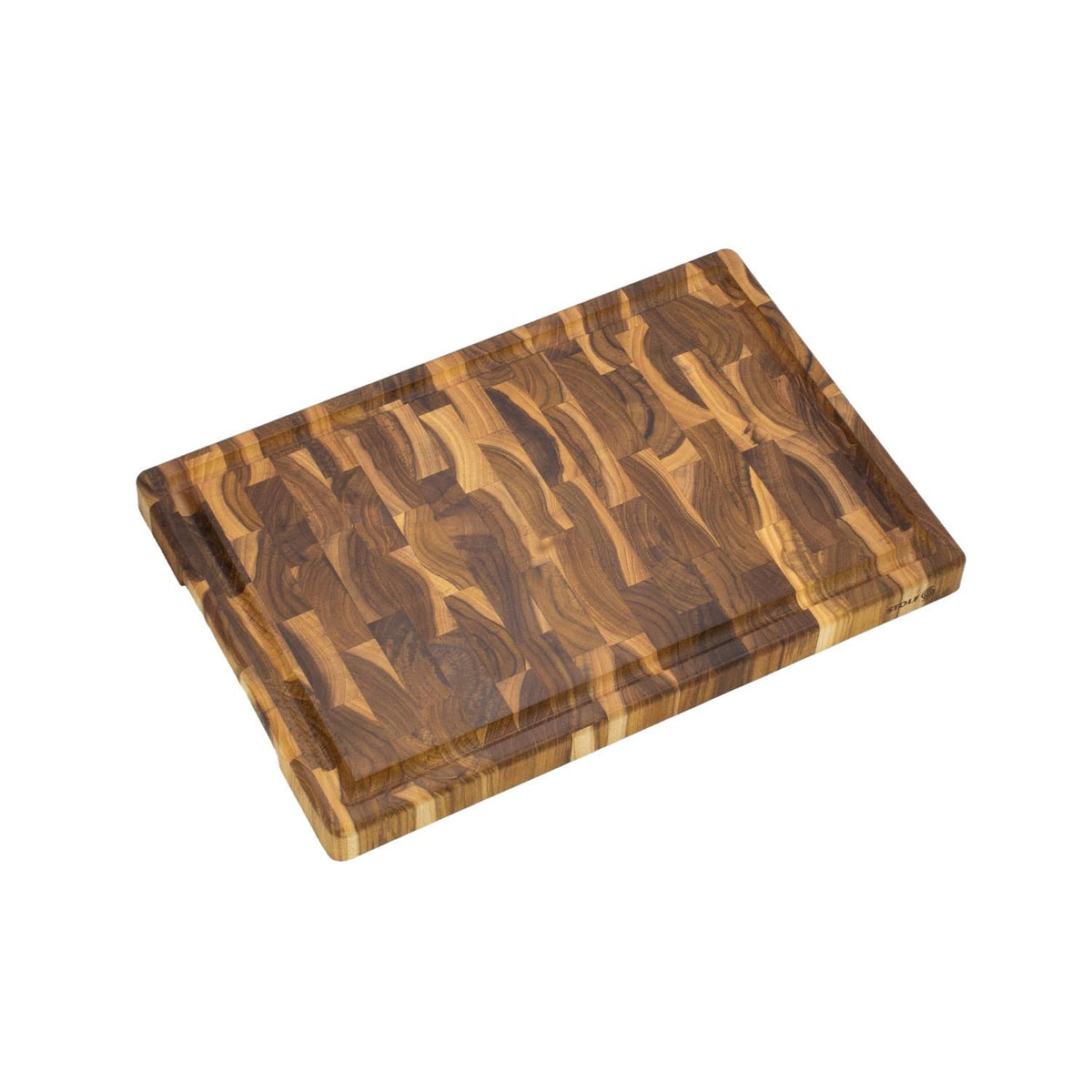 Stolf End Grain Teak Wood Cutting Board With Groove 44 x 29.5 x 3.2 cm Supreme ST.3044