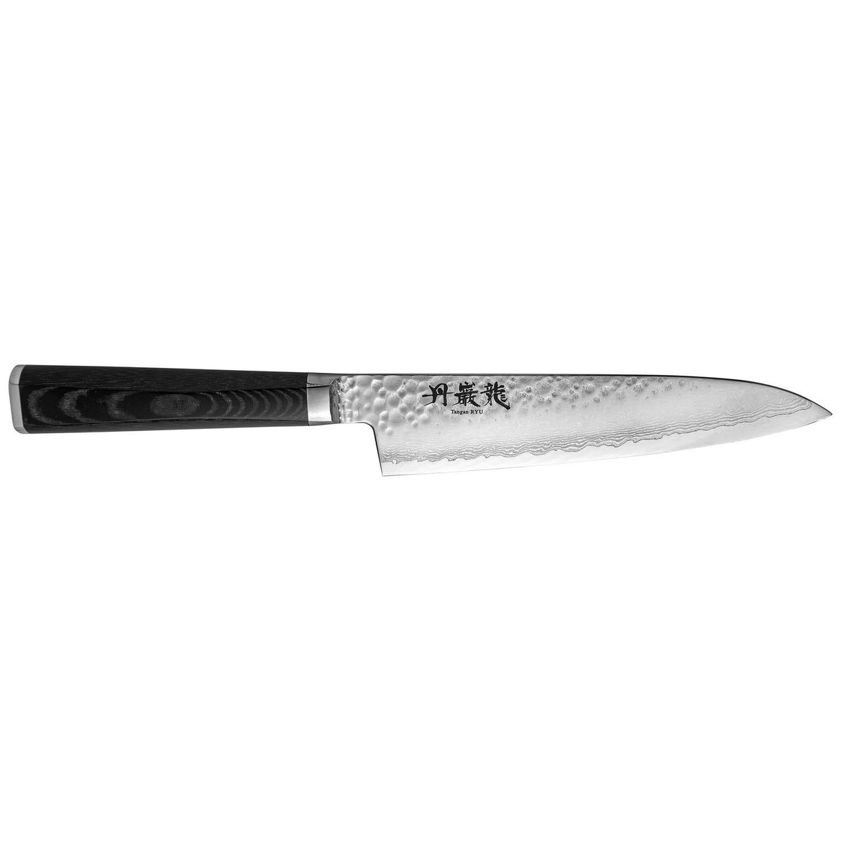 Ryusen Damascus Chef'S Knife 24 cm Micarta Handle Tangan Ryu TG-501