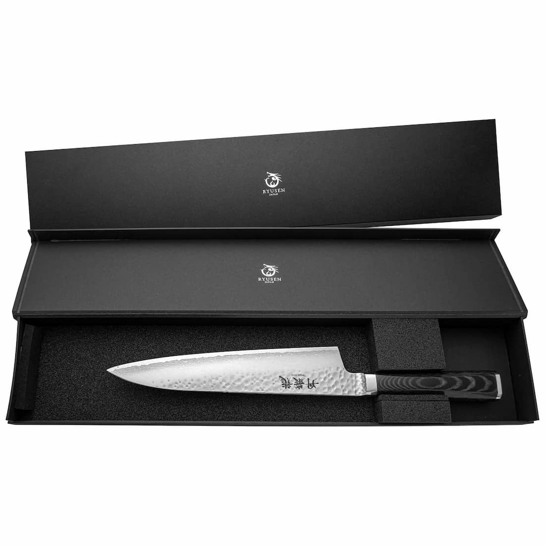Ryusen Damascus Chef'S Knife 18 cm Micarta Handle Tangan Ryu TG-503