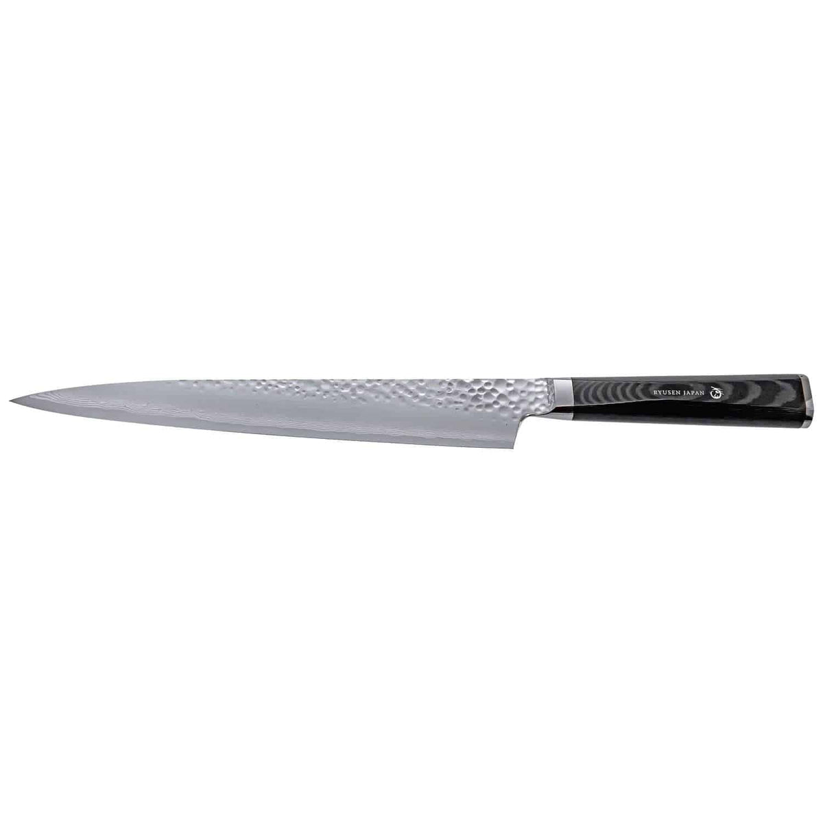 Ryusen Damascus Slicing Knife 24 cm Micarta Handle Tangan Ryu TG-509