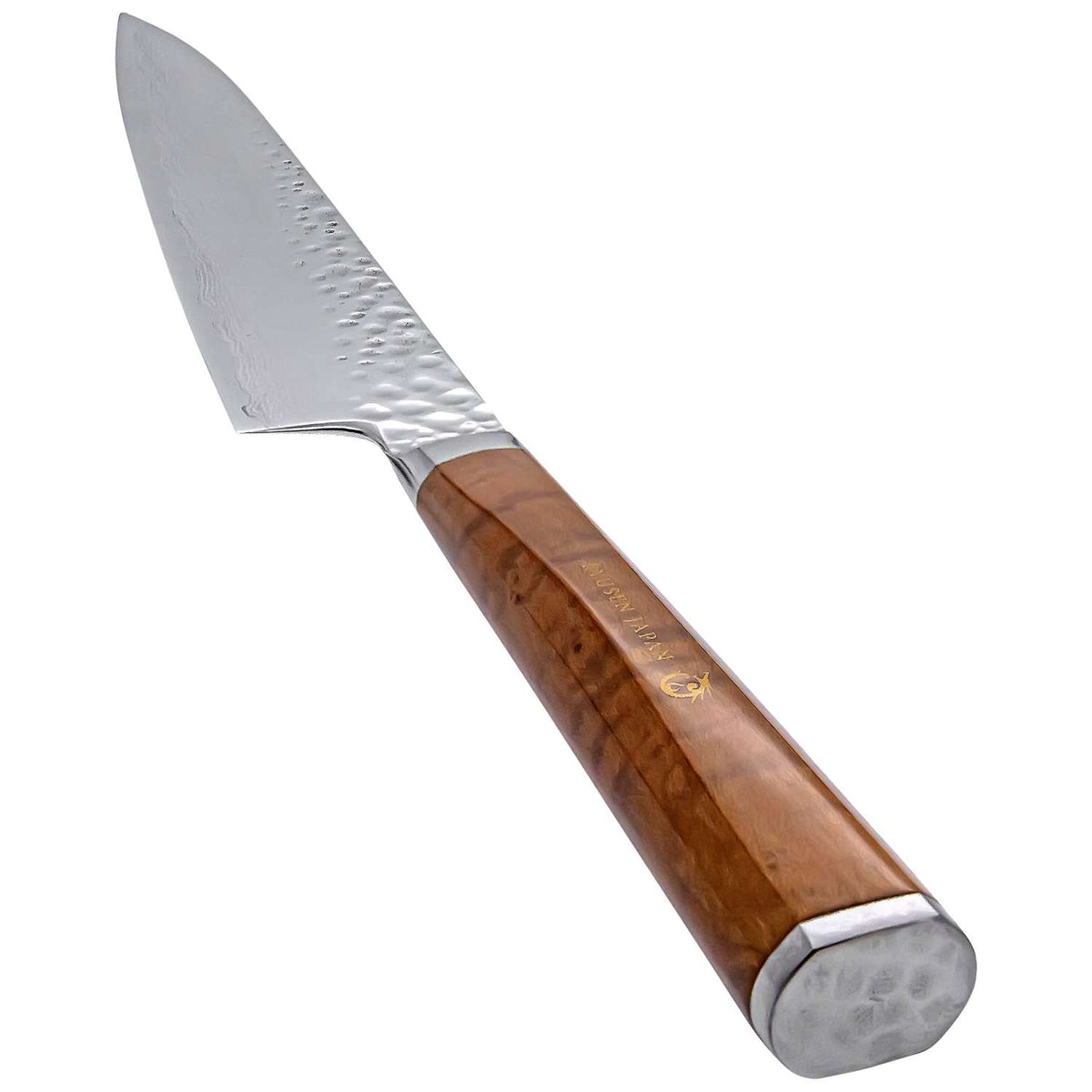 Ryusen Damascus Utility Knife 15 cm Maple Handle Tangan Ryu TG-606