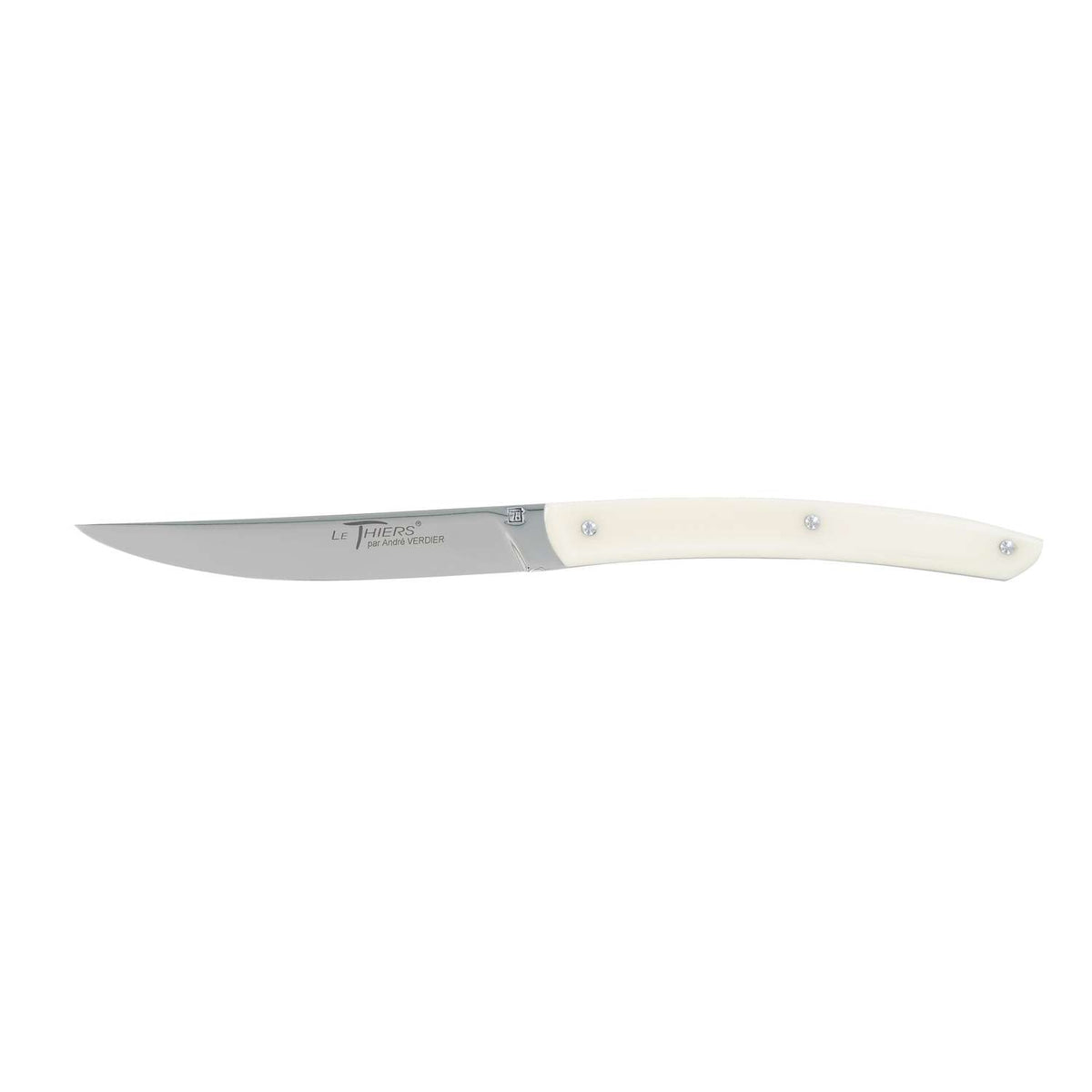 Andre verdier Steak Knife 11 cm With Ivory Acrylic Handle Le Thiers Couleur