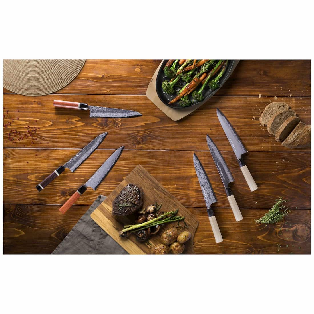 Tojiro Handmade Aogami Polished Chef's Knife 21 cm Magnolia Handle