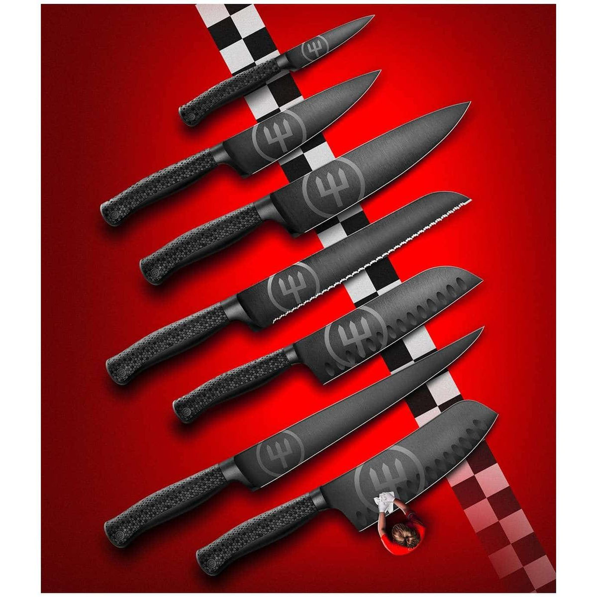 Wusthof Hollow Edge Rotoku Knife 17 cm Performer 1061237317