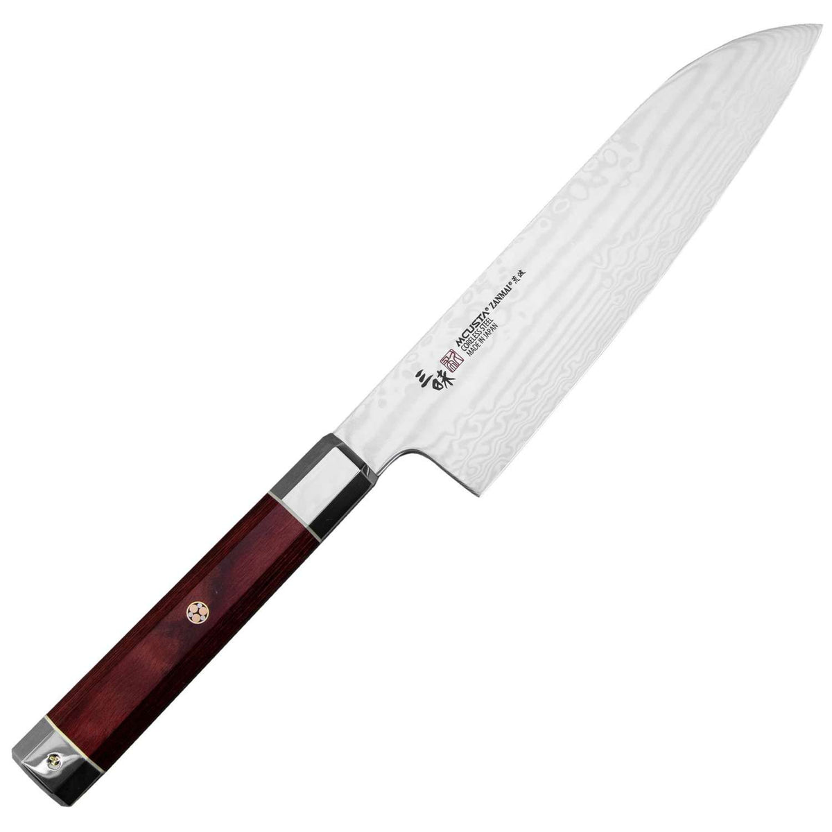 Mcusta zanmai Damascus Santoku Knife 18 cm Ultimate Aranami ZUA-1003C
